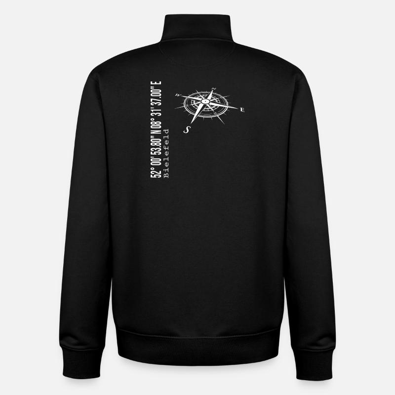 Bielefeld - Unisex Organic Zip Sweatshirt by Stanley/Stella - black