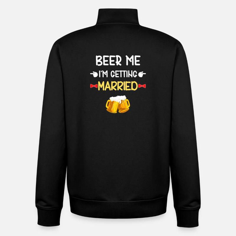 Beer Me wird heiraten - Unisex Organic Zip Sweatshirt von Stanley/Stella - Schwarz