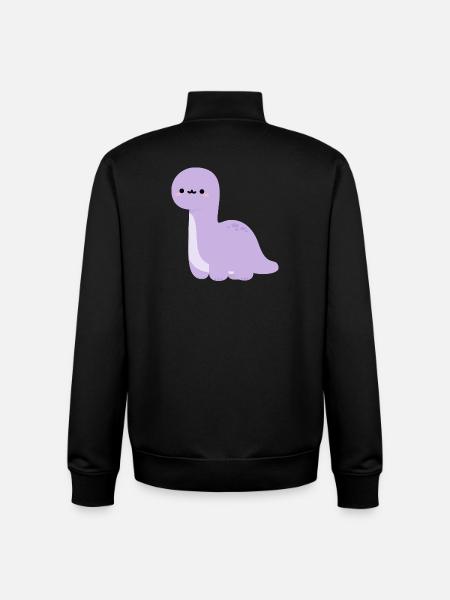 Brachiosaurus Lulu - Unisex Organic Zip Sweatshirt by Stanley/Stella - black