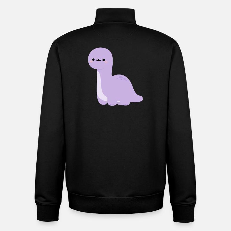 Brachiosaurus Lulu - Unisex Organic Zip Sweatshirt by Stanley/Stella - black