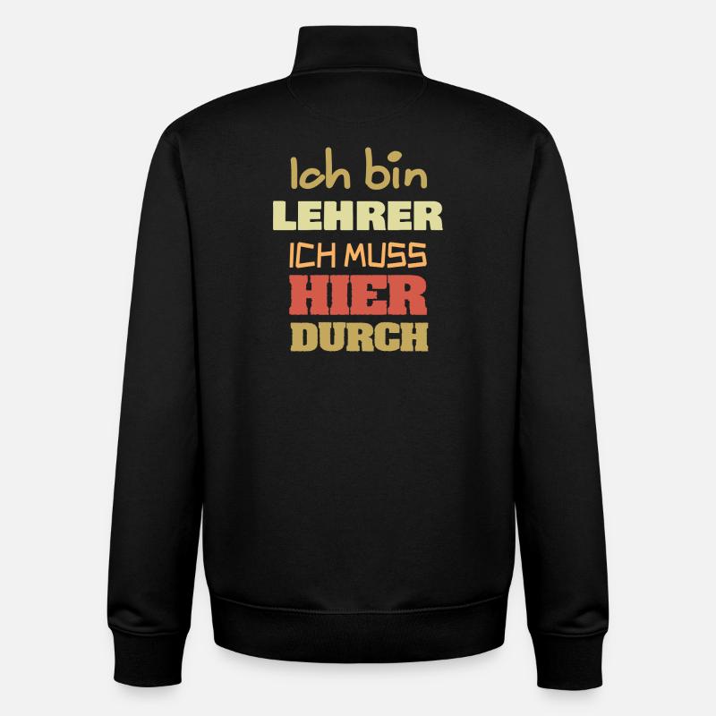 Geschenk für Lehrer - Unisex Organic Zip Sweatshirt von Stanley/Stella - Schwarz