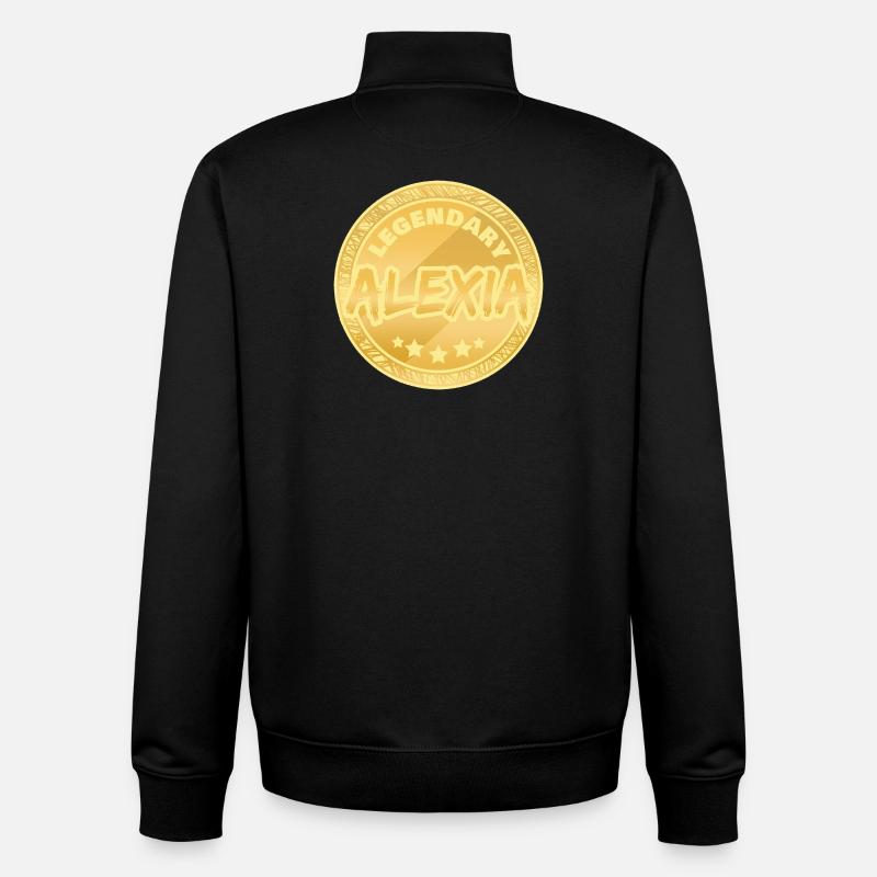 Alexia as a gift idea - Unisex Organic Zip Sweatshirt by Stanley/Stella - black