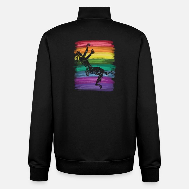 Boulderer Boulder Bouldern - Unisex Organic Zip Sweatshirt von Stanley/Stella - Schwarz