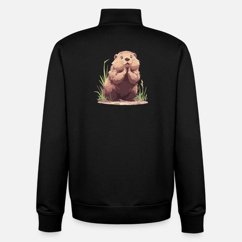 Murmeltiere Murmeltier - Unisex Organic Zip Sweatshirt von Stanley/Stella - Schwarz