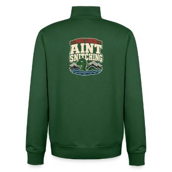 Loch Ness Monster Nessie Loch Ness Cryptid - Unisex Organic Zip Sweatshirt von Stanley/Stella - Flaschengrün - Hinten - AI Model Male 185 dark (185cm)