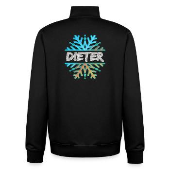 Vorname Dieter - Unisex Organic Zip Sweatshirt von Stanley/Stella - Schwarz - Hinten - AI Model Male 185 light (185cm)