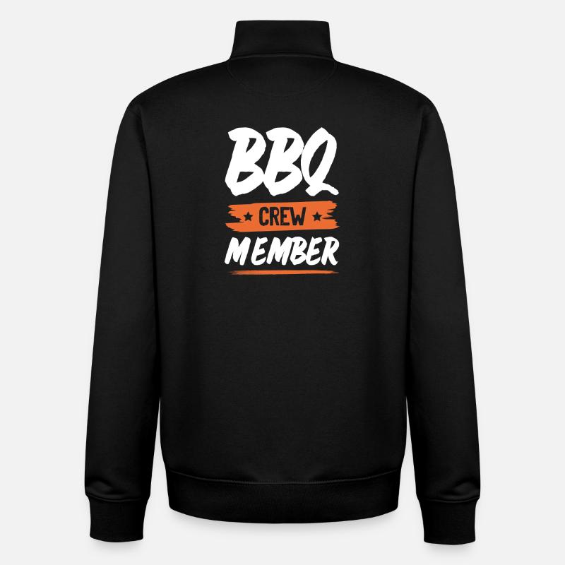 Bbq Crew - Unisex Organic Zip Sweatshirt von Stanley/Stella - Schwarz