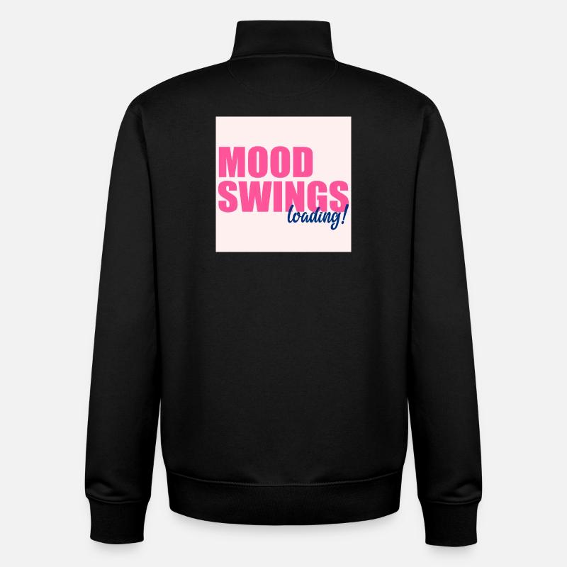 Stimmungsschwankungen lädt - Unisex Organic Zip Sweatshirt von Stanley/Stella - Schwarz