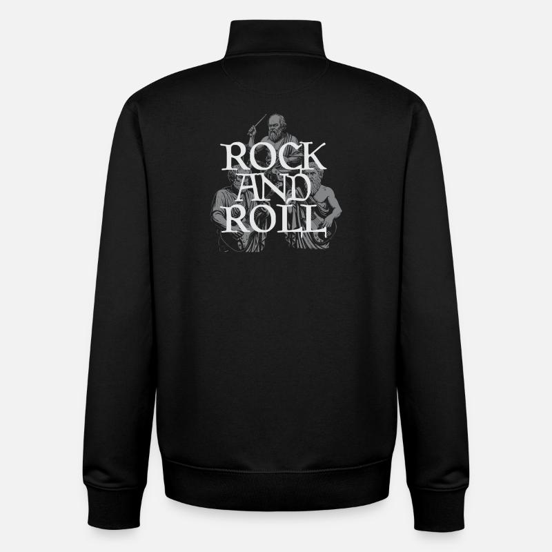 Classic Rock and Roll Philosophenband - Unisex Organic Zip Sweatshirt von Stanley/Stella - Schwarz