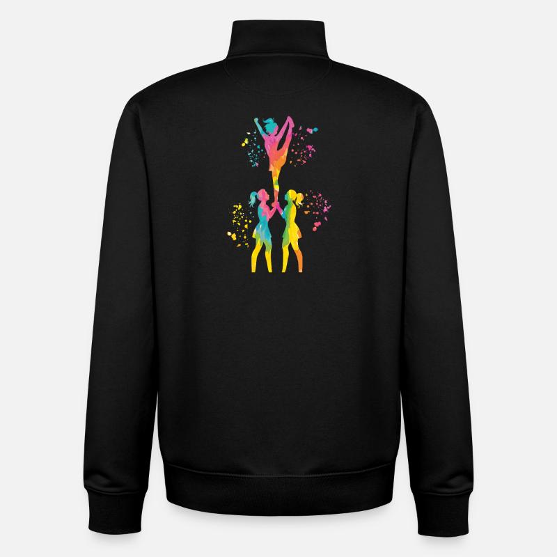 Cheerleader Cheer Mom Cheerleading - Unisex Organic Zip Sweatshirt von Stanley/Stella - Schwarz
