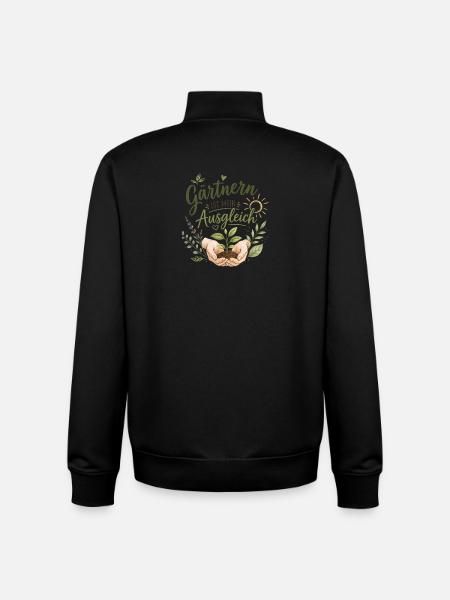 Gärtnern ist mein Ausgleich - Unisex Organic Zip Sweatshirt von Stanley/Stella - Schwarz