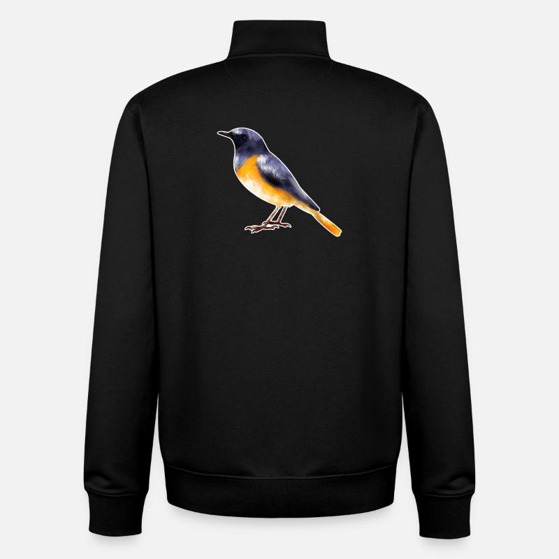 Gartenrotschwanz.1 - Unisex Organic Zip Sweatshirt von Stanley/Stella - Schwarz