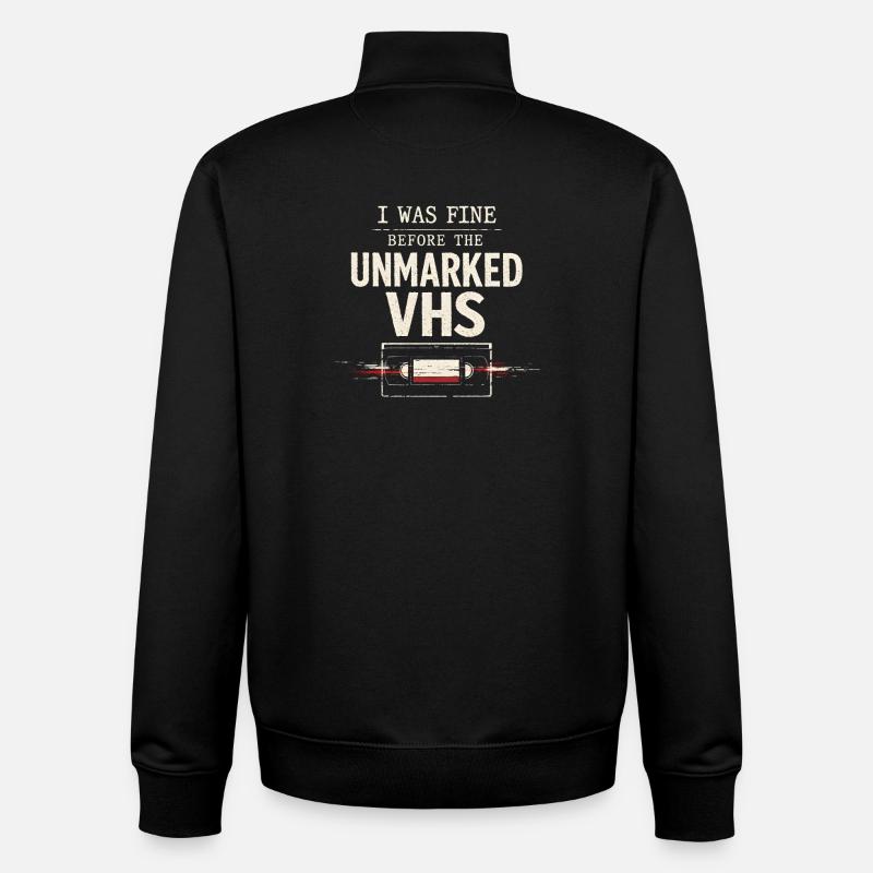 Verdächtige Videokassette | Retro Horror - Unisex Organic Zip Sweatshirt von Stanley/Stella - Schwarz