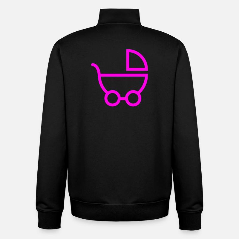 landau - Sweat zippé unisexe en coton bio Stanley/Stella - noir