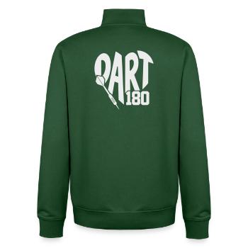 Dart 180 Kunst & Dartpfeil Design - Unisex Organic Zip Sweatshirt von Stanley/Stella - Flaschengrün - Hinten - AI Model Male 185 dark (185cm)