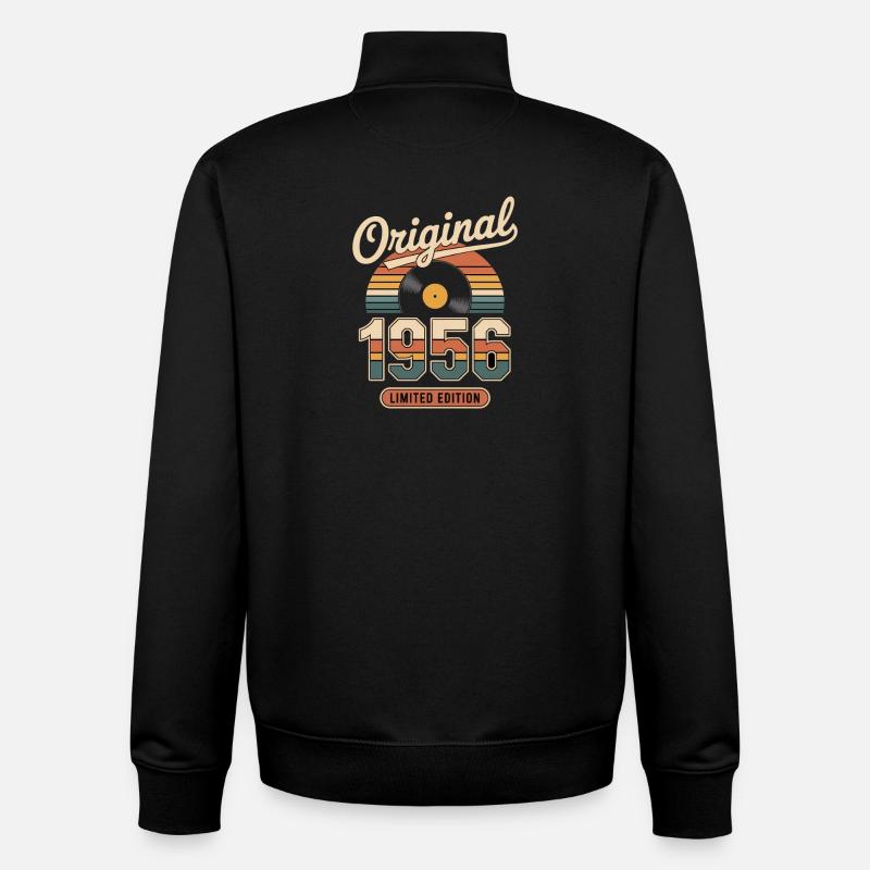 Limited Edition 1956 - Unisex Organic Zip Sweatshirt by Stanley/Stella - black