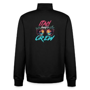 Italien Party Crew - Unisex Organic Zip Sweatshirt von Stanley/Stella - Schwarz - Hinten - AI Model Male 185 light (185cm)