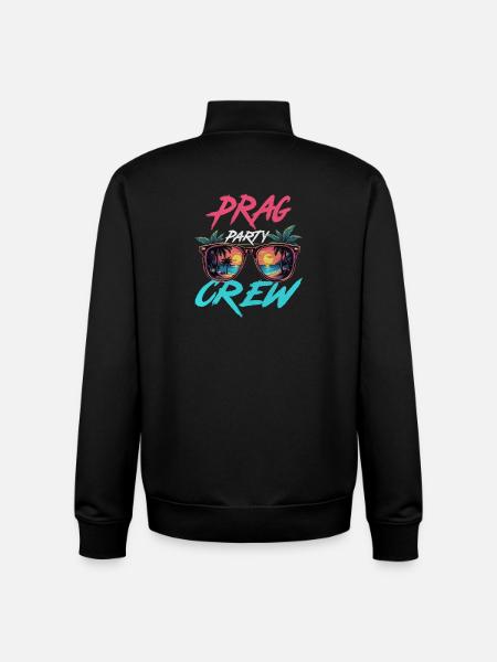 Prague Party Crew - Unisex Organic Zip Sweatshirt by Stanley/Stella - black