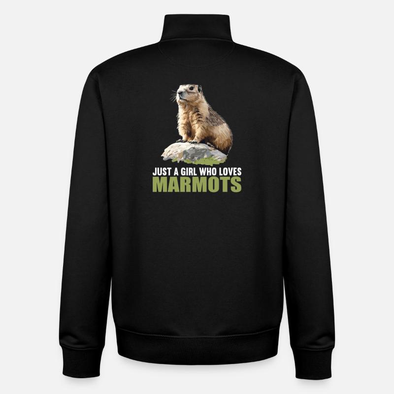 Murmeltiere Murmeltier - Unisex Organic Zip Sweatshirt von Stanley/Stella - Schwarz