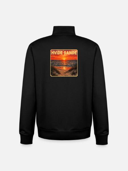 Hvide Sande Dänemark - Unisex Organic Zip Sweatshirt von Stanley/Stella - Schwarz