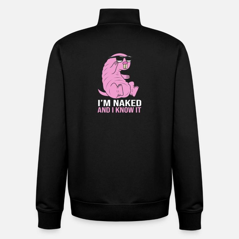 Chiot de sable - Sweat zippé unisexe en coton bio Stanley/Stella - noir