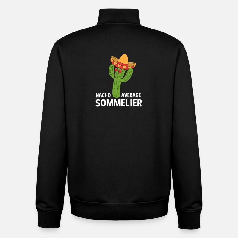 Wein Sommelier - Unisex Organic Zip Sweatshirt von Stanley/Stella - Schwarz