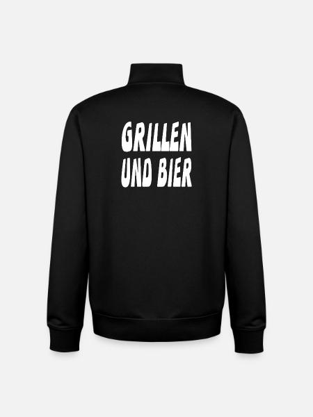Grillen - Unisex Organic Zip Sweatshirt von Stanley/Stella - Schwarz