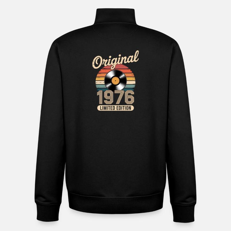 Edition limitée 1976 - Sweat zippé unisexe en coton bio Stanley/Stella - noir