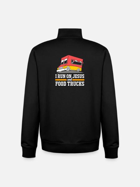 Snack Food Truck - Unisex Organic Zip Sweatshirt by Stanley/Stella - black