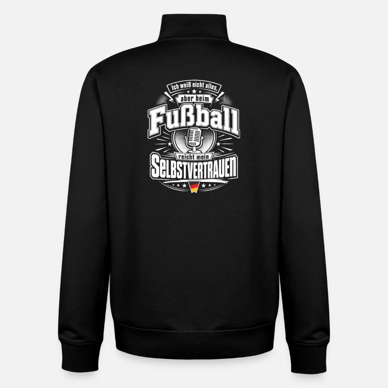 Selbstvertrauen reicht - Unisex Organic Zip Sweatshirt von Stanley/Stella - Schwarz