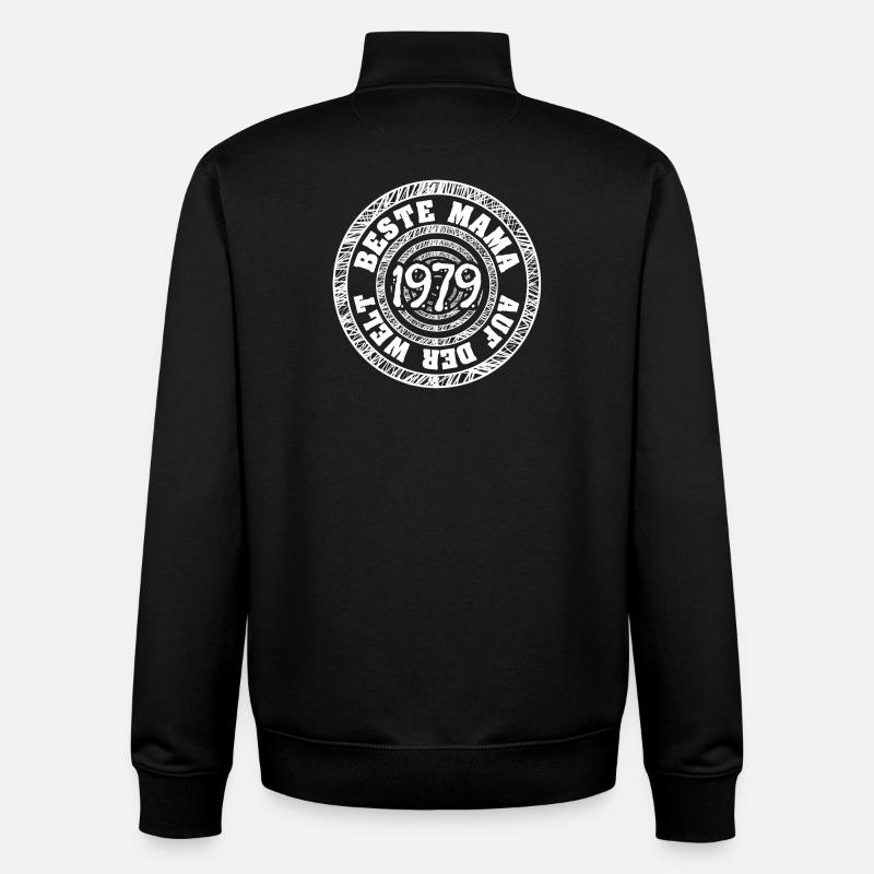 1979 - Sweat zippé unisexe en coton bio Stanley/Stella - noir