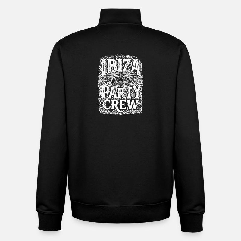 Malle 2026 - Sweat zippé unisexe en coton bio Stanley/Stella - noir