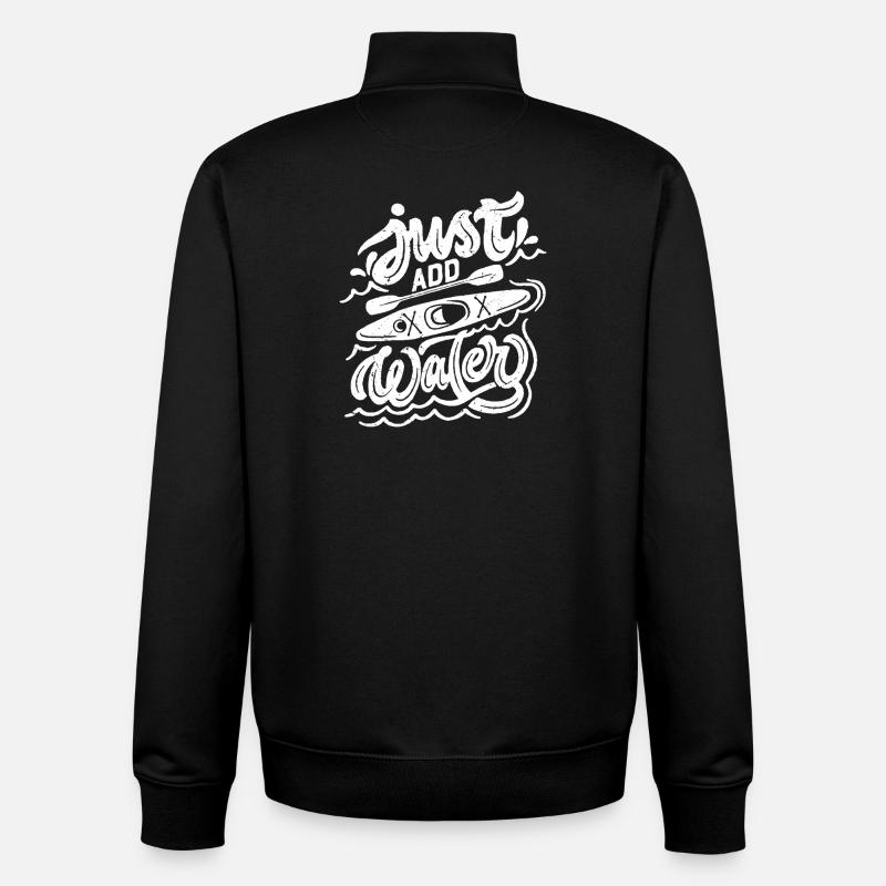 Il suffit d’ajouter de l’eau - Sweat zippé unisexe en coton bio Stanley/Stella - noir
