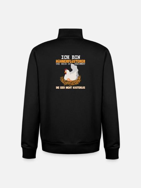 Hühnerflüsterer Huhn Hühnerhalter Hühner - Unisex Organic Zip Sweatshirt von Stanley/Stella - Schwarz