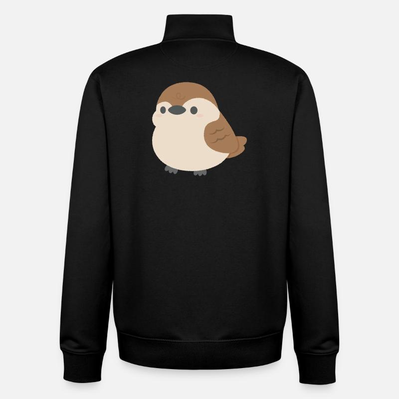 Rundlicher Spatz - Unisex Organic Zip Sweatshirt von Stanley/Stella - Schwarz