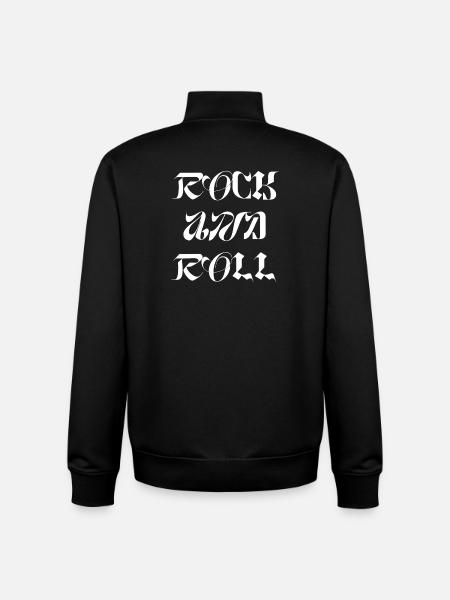 Rock'n'Roll-Logo-Glyphen - Unisex Organic Zip Sweatshirt von Stanley/Stella - Schwarz