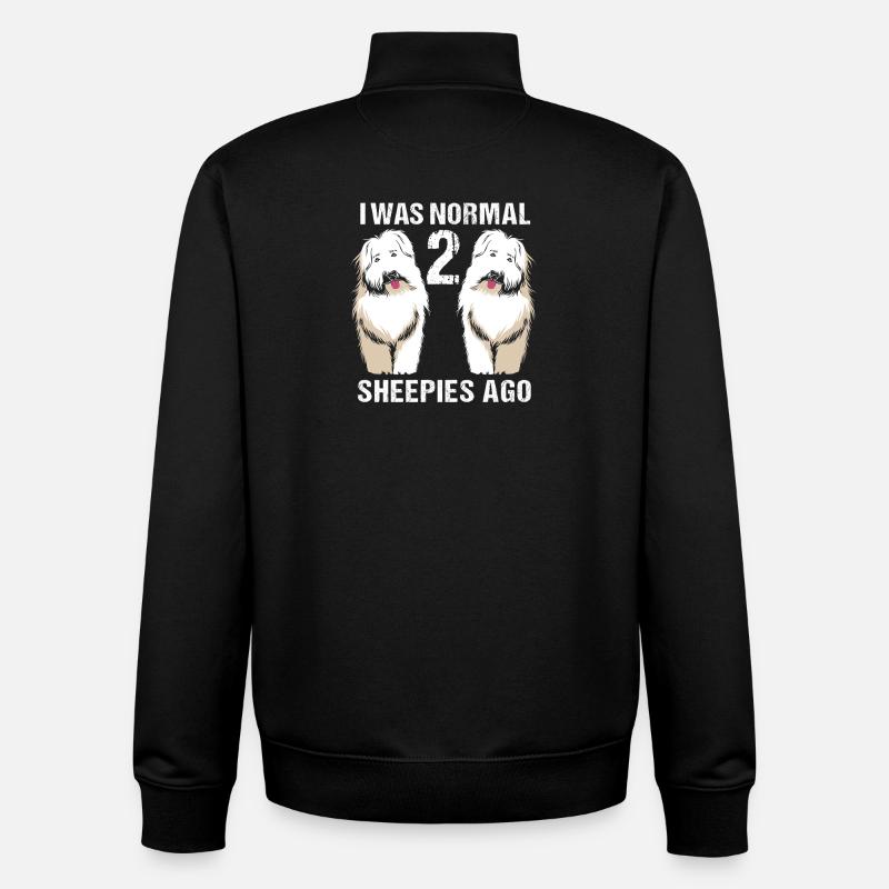 Englischer Schäferhund - Unisex Organic Zip Sweatshirt von Stanley/Stella - Schwarz
