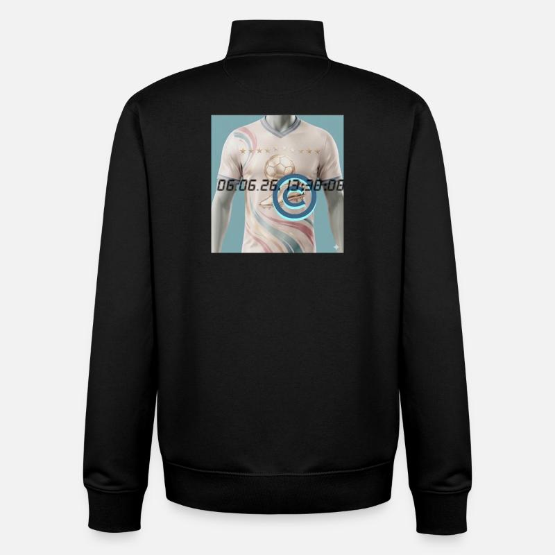 Soccer Date Wave Jersey - Unisex Organic Zip Sweatshirt von Stanley/Stella - Schwarz