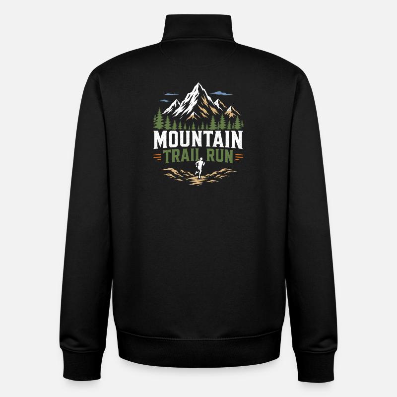 Mountain Trail Run - Unisex Organic Zip Sweatshirt von Stanley/Stella - Schwarz