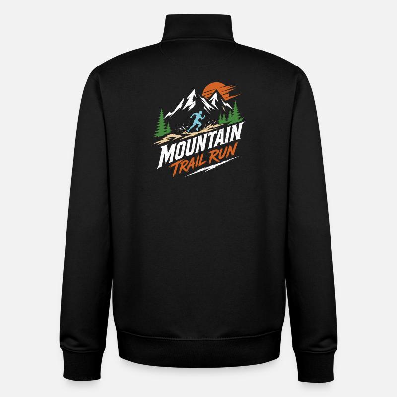 Mountain Trail Run - Unisex Organic Zip Sweatshirt von Stanley/Stella - Schwarz