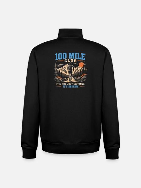 Trailrunning – 100-Meilen-Club - Unisex Organic Zip Sweatshirt von Stanley/Stella - Schwarz