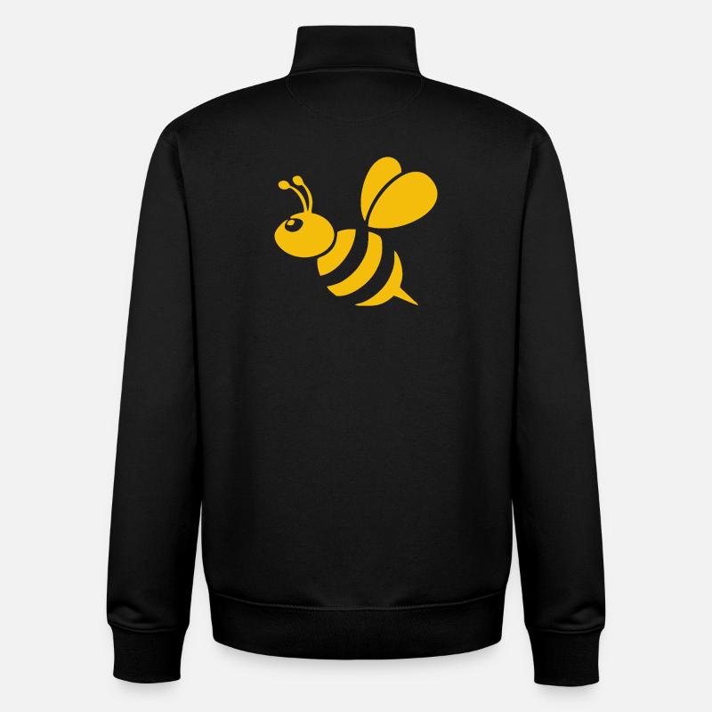 Bienchen - Unisex Organic Zip Sweatshirt von Stanley/Stella - Schwarz