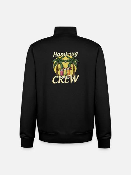 Hamburg Crew - Unisex Organic Zip Sweatshirt by Stanley/Stella - black