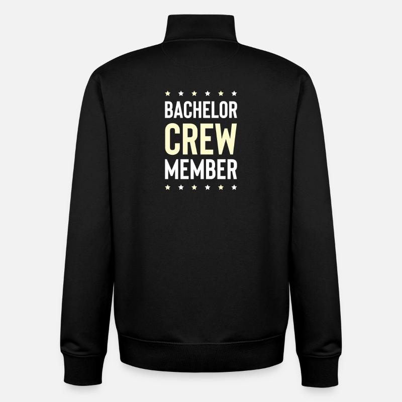 Bachelor Crew - Unisex Organic Zip Sweatshirt by Stanley/Stella - black