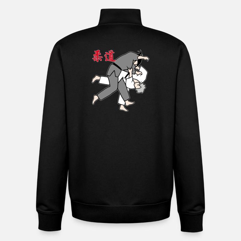 Judo - Uchi mata - Unisex Organic Zip Sweatshirt von Stanley/Stella - Schwarz