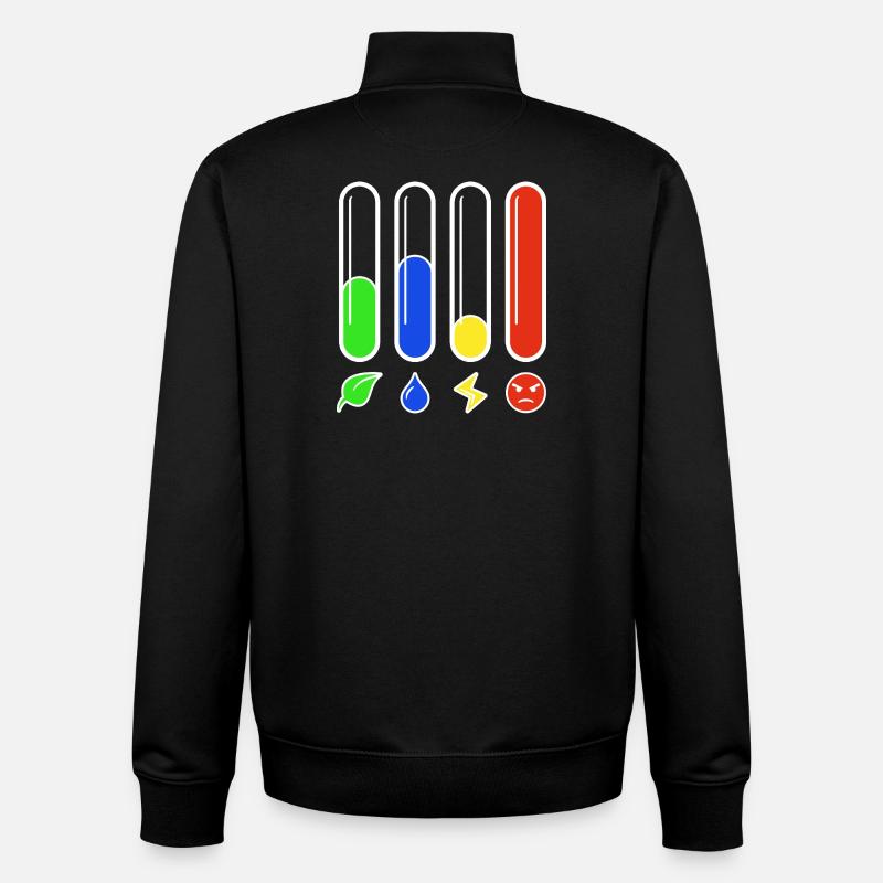 Status Bars - Rage High - Unisex Organic Zip Sweatshirt by Stanley/Stella - black