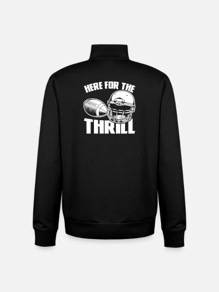 Ici pour le frisson - Sweat zippé unisexe en coton bio Stanley/Stella - noir