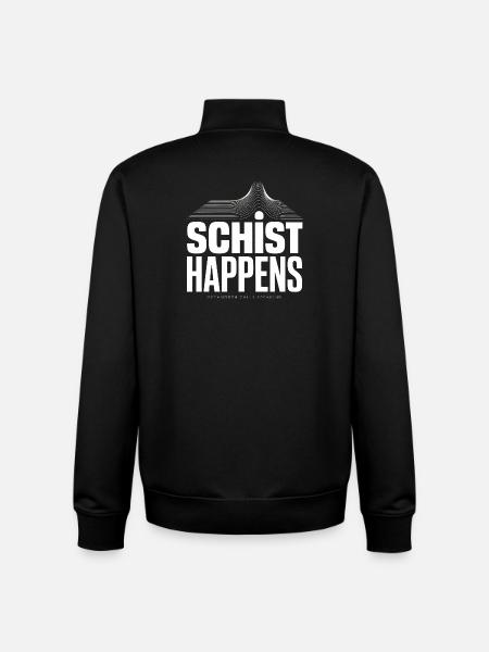Schist Happens Geology Tee - Unisex Organic Zip Sweatshirt by Stanley/Stella - black