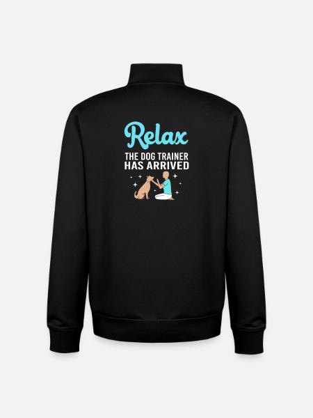 Dog trainer - Unisex Organic Zip Sweatshirt by Stanley/Stella - black