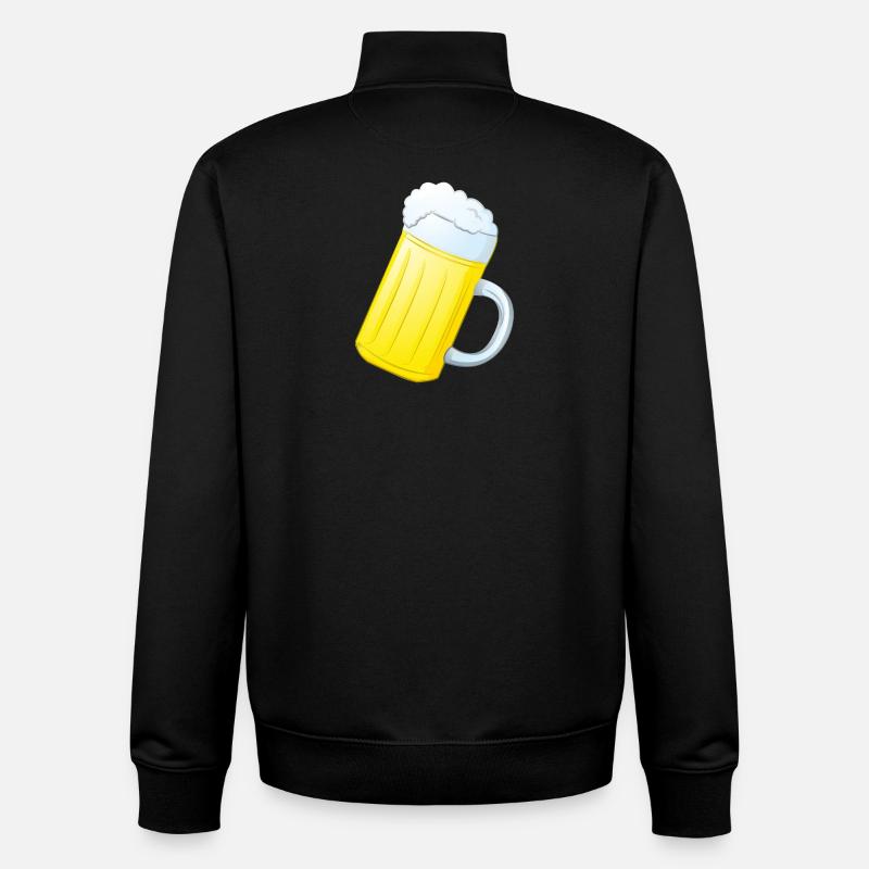 Beer mug - Unisex Organic Zip Sweatshirt by Stanley/Stella - black